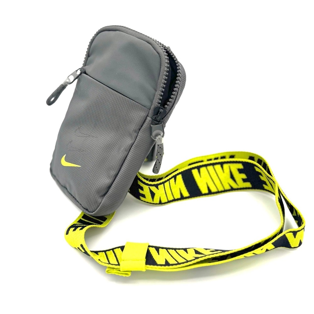 Nike Sportswear Essentials Small Hip Pack Bag Gray Neon Crossbody BA5904-068 HTF
